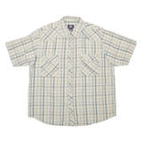 DICKIES Mens Shirt Beige Check 2XL
