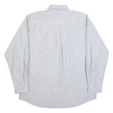 TIMBERLAND Mens Plain Shirt Grey 90s Long Sleeve L
