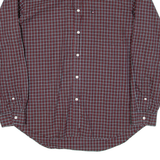 RALPH LAUREN POLO JEANS COMPANY Mens Shirt Maroon Check Long Sleeve L