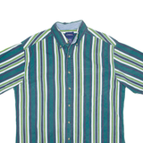 CATALINA Mens Shirt Green Striped M