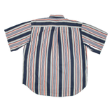 IVY CREW Mens Shirt Blue Striped 2XL