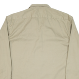 DICKIES Mens Worker Shirt Beige Long Sleeve L