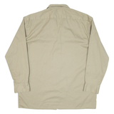 DICKIES Mens Worker Shirt Beige Long Sleeve L