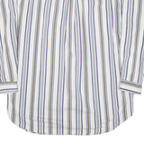 NEW RIVER SPORTS Mens Shirt Blue Striped Long Sleeve L