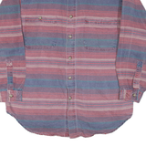 WETLANDS BUGLE BOY Mens Shirt Red Striped Long Sleeve M