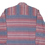 WETLANDS BUGLE BOY Mens Shirt Red Striped Long Sleeve M