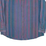 DOCKERS Mens Shirt Blue Striped Long Sleeve XL