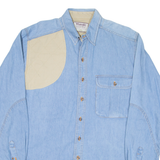 WRANGLER Mens Denim Shirt Blue Long Sleeve M