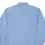WRANGLER Mens Denim Shirt Blue Long Sleeve M