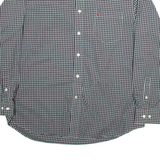 NAUTICA Mens Shirt Black Check Long Sleeve XL