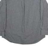 NAUTICA Mens Shirt Black Check Long Sleeve XL