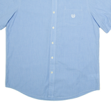 CHAPS Mens Plain Shirt Blue L