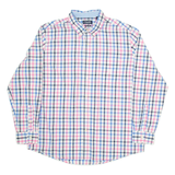CHAPS Mens Shirt White Check Long Sleeve XL