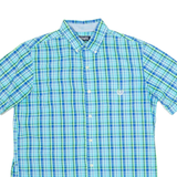 CHAPS Mens Shirt Blue Check M