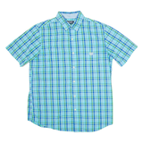 CHAPS Mens Shirt Blue Check M