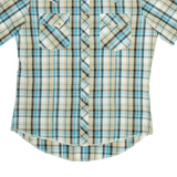 WRANGLER Mens Shirt Brown Check M