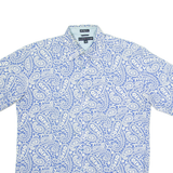 TOMMY HILFIGER Mens Shirt Blue Paisley L