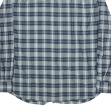 NAUTICA Mens Shirt Grey Check Long Sleeve 2XL