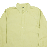 TOMMY HILFIGER Mens Plain Shirt Green Long Sleeve M