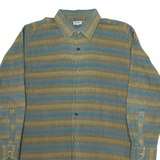 ACKERMANN Mens Shirt Grey Fair Isle Long Sleeve L