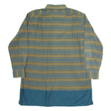 ACKERMANN Mens Shirt Grey Fair Isle Long Sleeve L