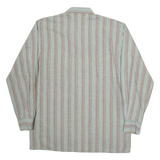 WALBUSCH Mens Shirt Grey Striped Long Sleeve M