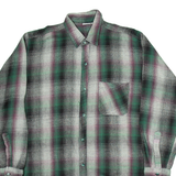 BREMO Mens Shirt Grey Striped Long Sleeve L