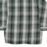 BREMO Mens Shirt Grey Striped Long Sleeve L