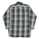 BREMO Mens Shirt Grey Striped Long Sleeve L