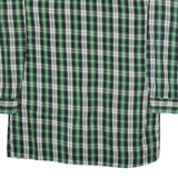 BREMO Mens Shirt Green Check Long Sleeve L