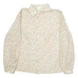 FREYA Womens Shirt White Floral Long Sleeve M