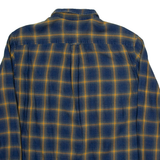 WRANGLER Mens Shirt Blue Check Long Sleeve M