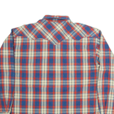 STACCA CO Mens Shirt Blue Check Long Sleeve M