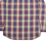 STACCA CO Mens Shirt Blue Check Long Sleeve M