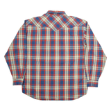 STACCA CO Mens Shirt Blue Check Long Sleeve M
