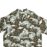 CARIBBEAN Mens Hawaiian Shirt Brown Floral XL