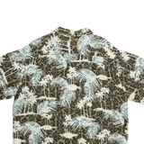 CARIBBEAN Mens Hawaiian Shirt Brown Floral XL