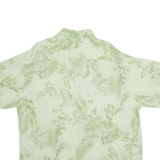 PIERRE CARDIN Mens Hawaiian Shirt Green Floral XL