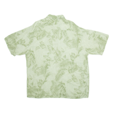 PIERRE CARDIN Mens Hawaiian Shirt Green Floral XL
