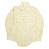 Womens Shirt Orange Geometric Long Sleeve M