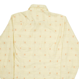 Womens Shirt Orange Geometric Long Sleeve M