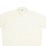BASILICA Mens Plain Shirt Cream M