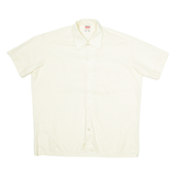 BASILICA Mens Plain Shirt Cream M