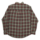 WOOLRICH Mens Shirt Grey Check Long Sleeve L