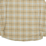 WRANGLER Mens Shirt Brown Check Long Sleeve L