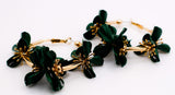 Floral Luxe Hoops – Gold Flower Hoop Earrings
