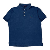 Polo By Ralph Lauren Slim Fit Polo Shirt - Medium Blue Cotton