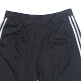 ADIDAS Mens Sports Shorts Black Relaxed L W30