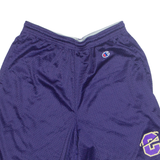 CHAMPION USA Mens Sports Shorts Purple Relaxed M W28