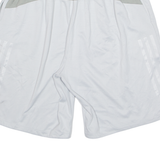 ADIDAS Mens Sports Shorts Silver Relaxed L W30